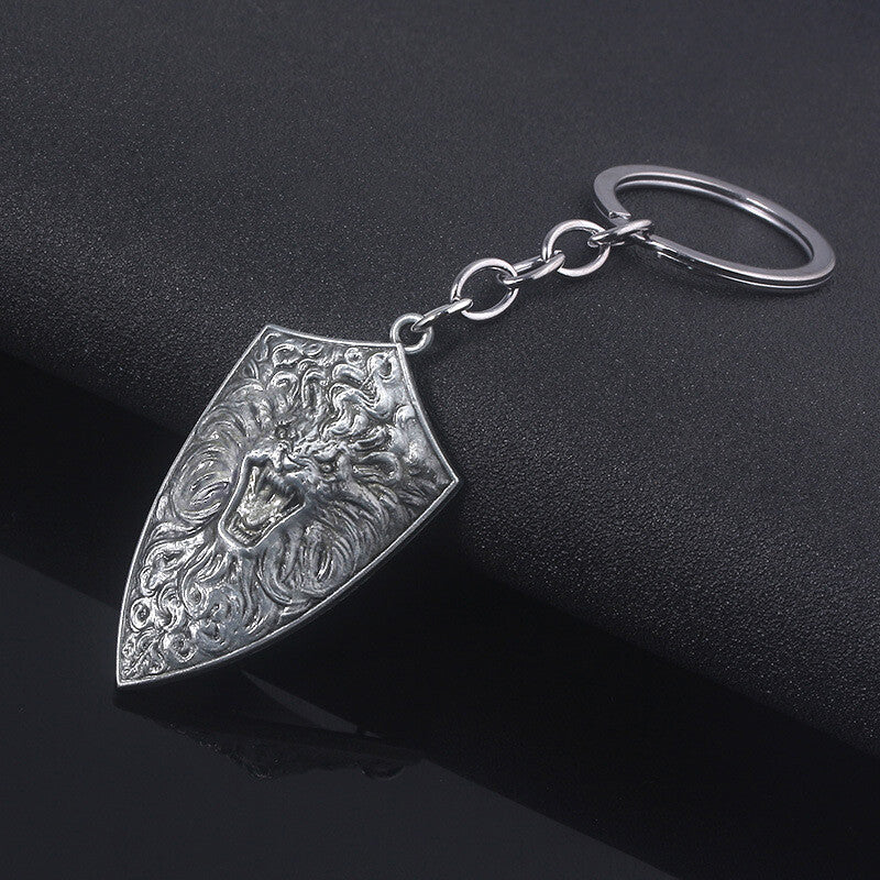 Silver Eagle  Shield Mini shield Dark Souls  knight sword metal KeyChain vampire