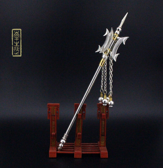 toy 1:6 1/6 weapon battleax Three kingdoms ·½ÕÉ sword metal 24cm stand totalwar