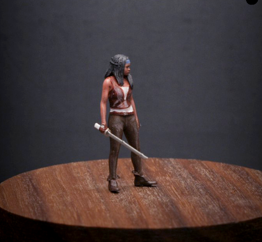 1/64 1/43 figure Michonne zombie world walking dead fit 1:64 car street model