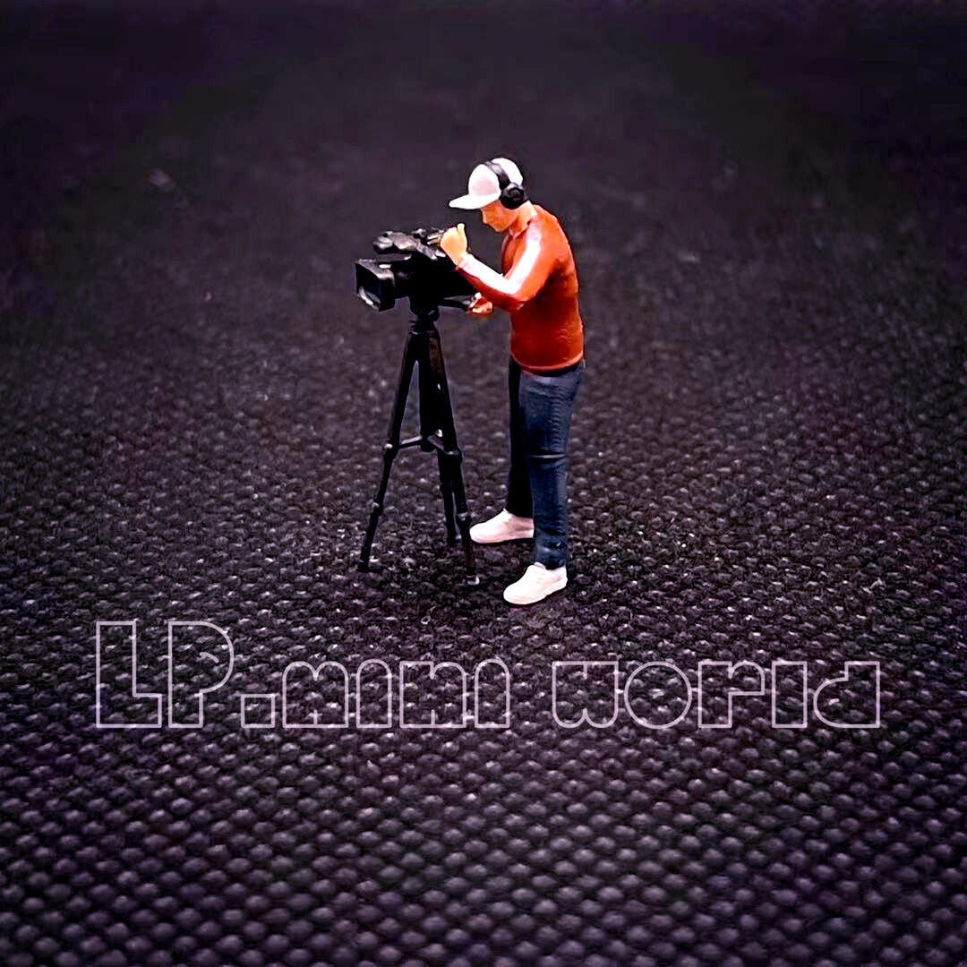 3D PRINT 1/64 TV station  Photographer HOT MODEL star 1:64 CAR street