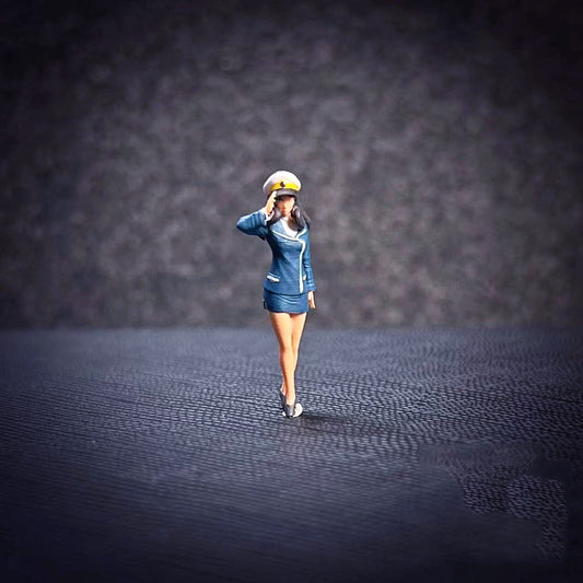 3D PRINT 1/64  lovely girl police soldier doctor fit 1:64 car street