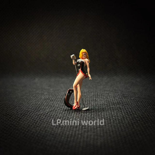 3D PRINT 1/64 TV sexy singing girl show girl HOT MODEL star 1:64 CAR street