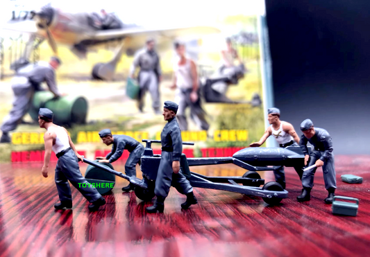 1/72 TANK 1:72 WW2 German AIR FORCE Ground CREW  battlefield5