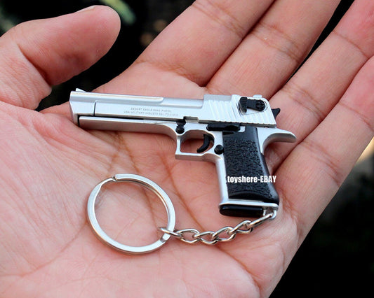 1/4 mini  gun  Desert Eagle PISTOL  full metal  keychain removable toy gift