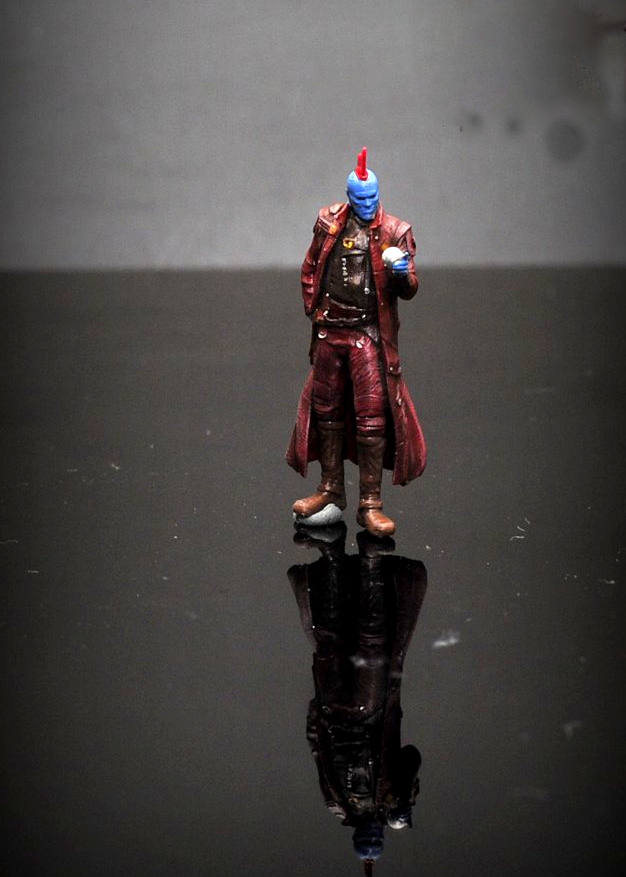 3D PRINT 1/64 figures Yondu Udonta hero  fit 1:64 car street stand