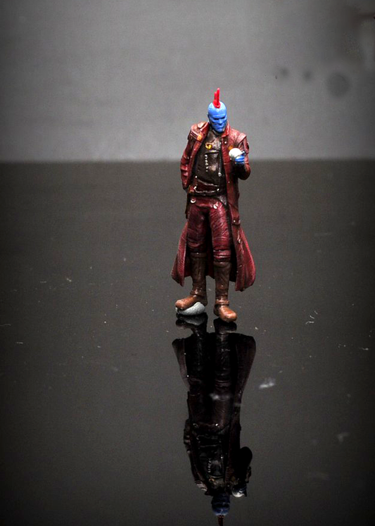3D PRINT 1/64 figures Yondu Udonta hero  fit 1:64 car street stand