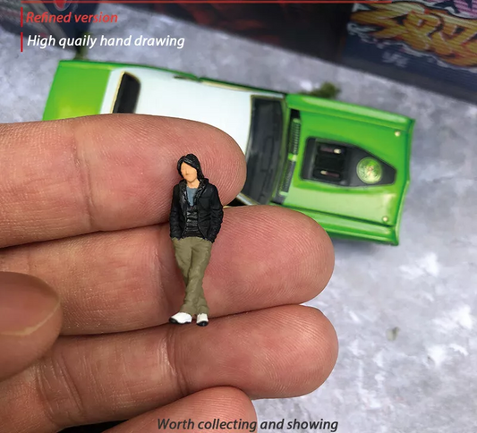 1/64 figure Han diorama for 1:64 car Fast Furious mini sand 3D print