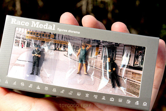 1/64 US Police Patrol Arrest suspects fit 1:64 car street in STOCK FREE ship