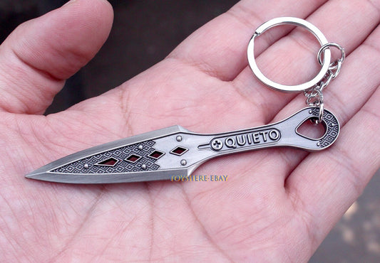 Miniature Metal sword Kunai of Wraith Keychain Exquisite  Silky Smooth 12CM