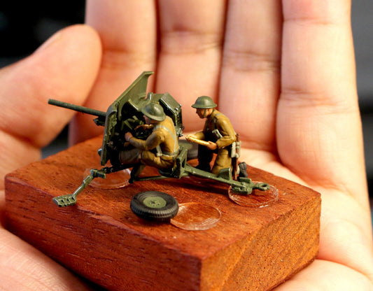 WW2 1/72 TANK 1:72 SOLDIER UK  QF 2 gun 2-pdrMark IX ZVEZDA Diorama toy