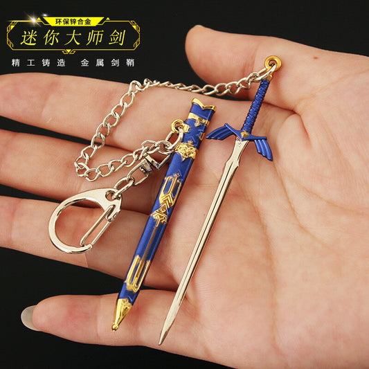 1/12 mini ¥¼¥ë¥À¤΁»Õh Zelda Longclaw sword Thrones  knight katana Metal KEYCHAIN