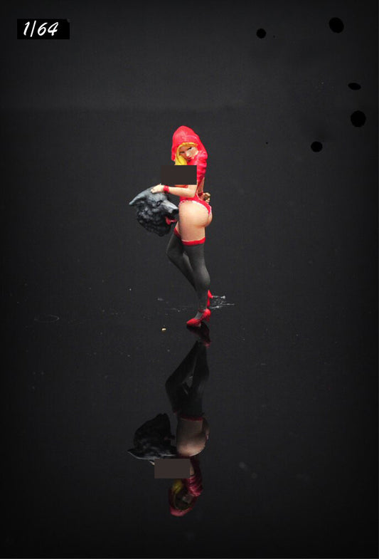 3D PRINT 1/64 girl Little Red HOT MODEL star 1:64 CAR street