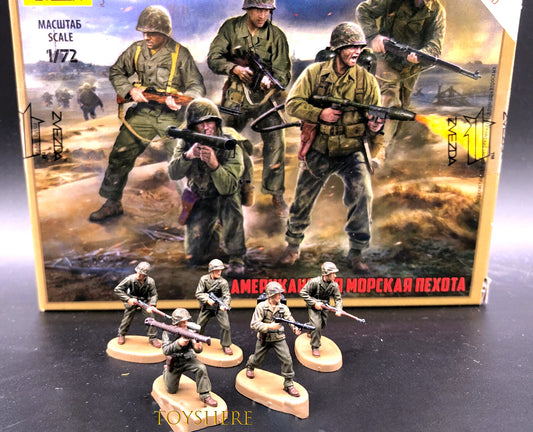1/72 TANK 1:72 WW2  USA soldiers Battle of Iwo Jima toy  battlefield5