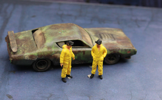 3D print TOY 1/64 MR White Walter Bad figure diorama fit 1:64 car mini sand