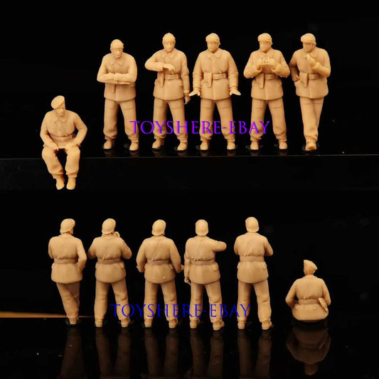 1/72 1/48 Member French Tank Crew in World War II  Force Commanders 6PCS