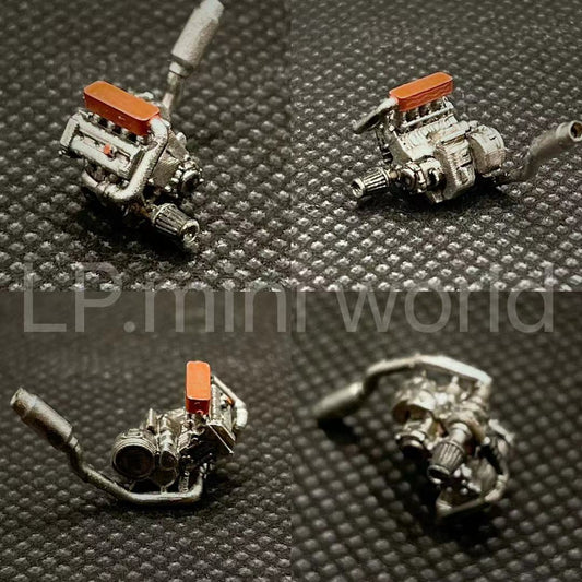 3D PRINT 1/64 Car Automobile engine  fit 1:64 car street stand
