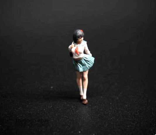 3D Print 1/64 figures Japan Hot JK girl fit 1:64 car STREET Stand Diorama