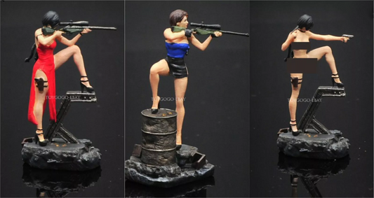 3D PRINT 1/64 people mini figure Sexy girl Ada Wang Girl fit 1:64 car  street
