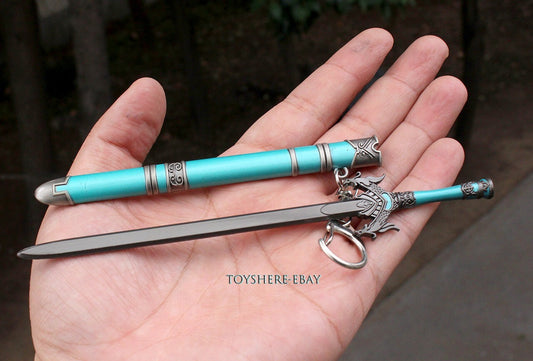 1/6 Scale Ancient Chinese Famous Double Serpent Swords three kingdoms 17cm