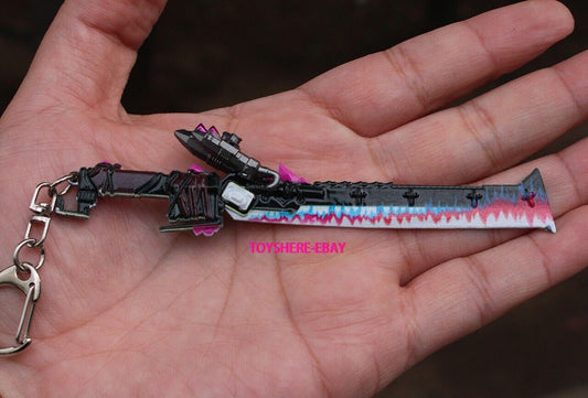 Mini TOY Cyberpunk SWORD weapon  keychian gift metal 10cm