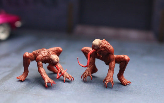 1/64 Biohazard Resident Evil people Monster Licker figure diorama 2PCS