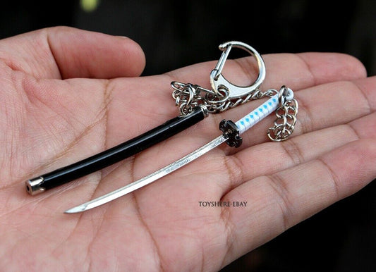 mini Samurai sword Demon ¤«¤ޤÉ ¤¿¤󤸤í¤¦ weapon metal  keychain toy gift 9CM 1/12