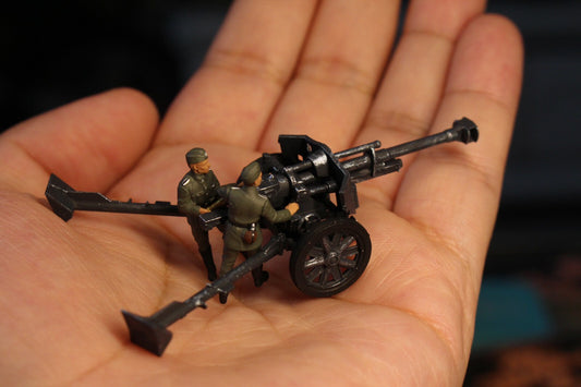 WW2 1/72 TANK 1:72 figure Germany artillery Soldiers FH-18 ZVEZDA Diorama