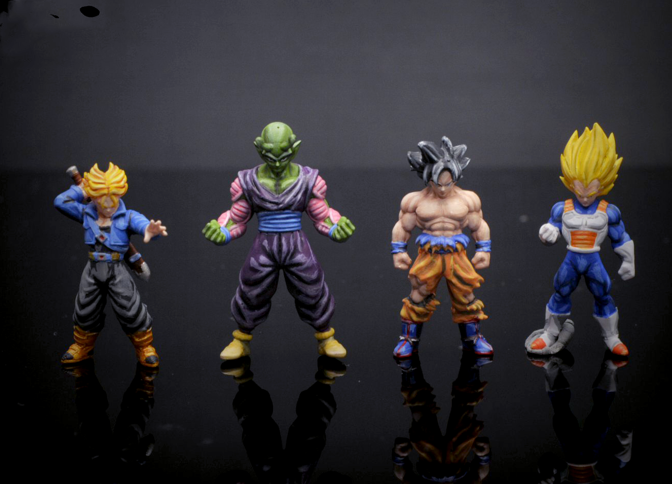 3D Print 1/64 Goku Vegeta Piccolo Dragon figures fit 1:64 car Street
