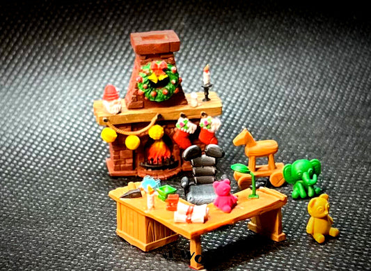 3D Print TOY 1/64 FIGURES toys desk fireplace fit 1:64 car sand