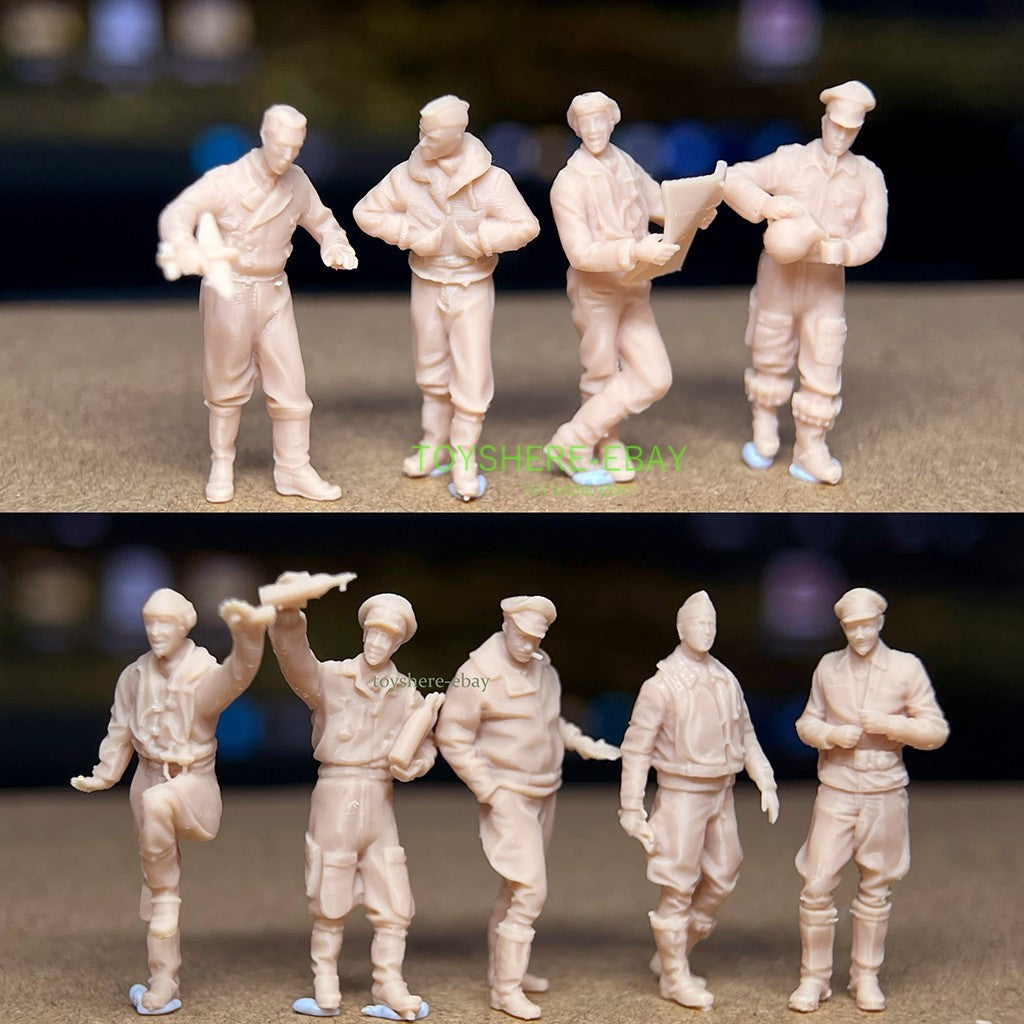 1/72 1/48 soldiers Airfield Ground Crew  Daily Routine Miniature Figurine