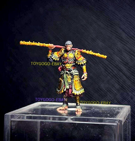 Miniature Hand-Painted  Monkey King Wukong 1/64 Statue Collectible Figure