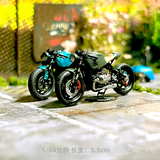 Diorama 1/64 figure Vintage  RetroBike Motorcycle R100  3D Print  fit 1:64 car