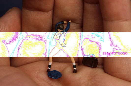 3D print 1:64 figure daydream fantasy girl fit 1/64 car steet stand Diorama