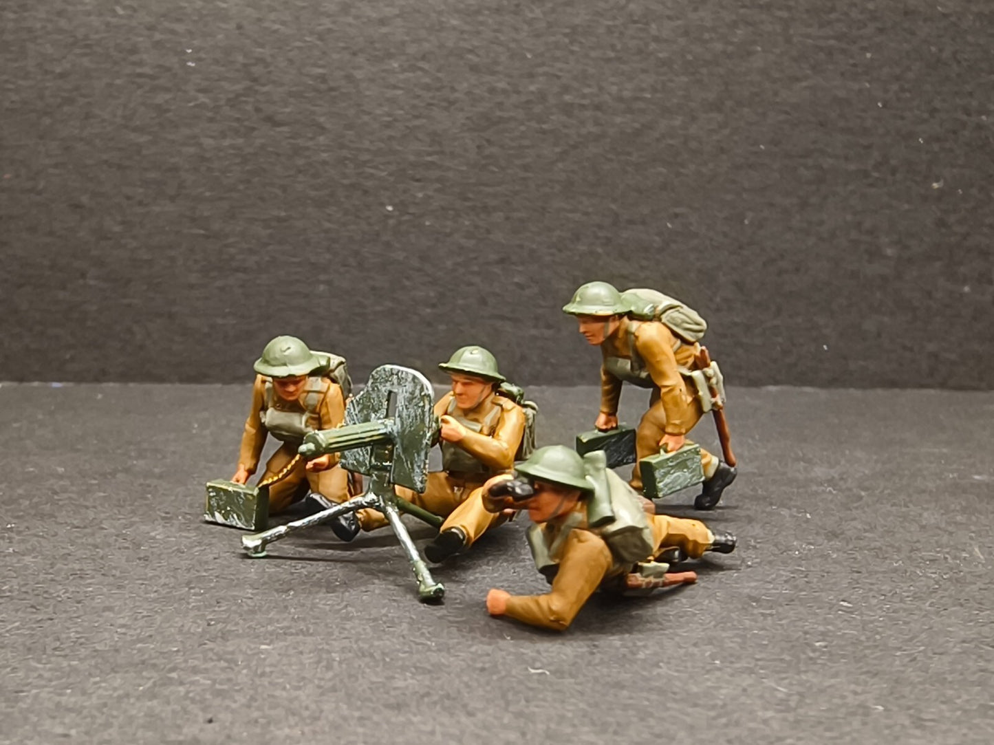 WW2 1/72 tank 1:72 UK Mortar Heavy Machine Gun Team Battlefield5 Diorama