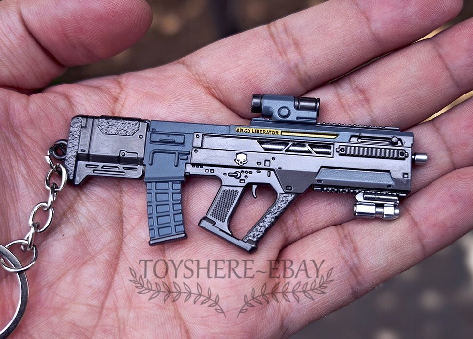 1/12 mini gun Cyber Horizon Strike-Rifle of Adaptive Ballistics key chain 9cm