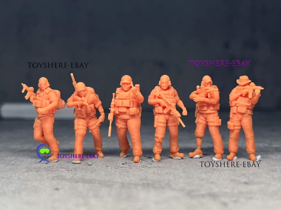 1/72 1/48 FIGURES USA Army Blackwater 6pcs SOLDIER Resin Militarily Model