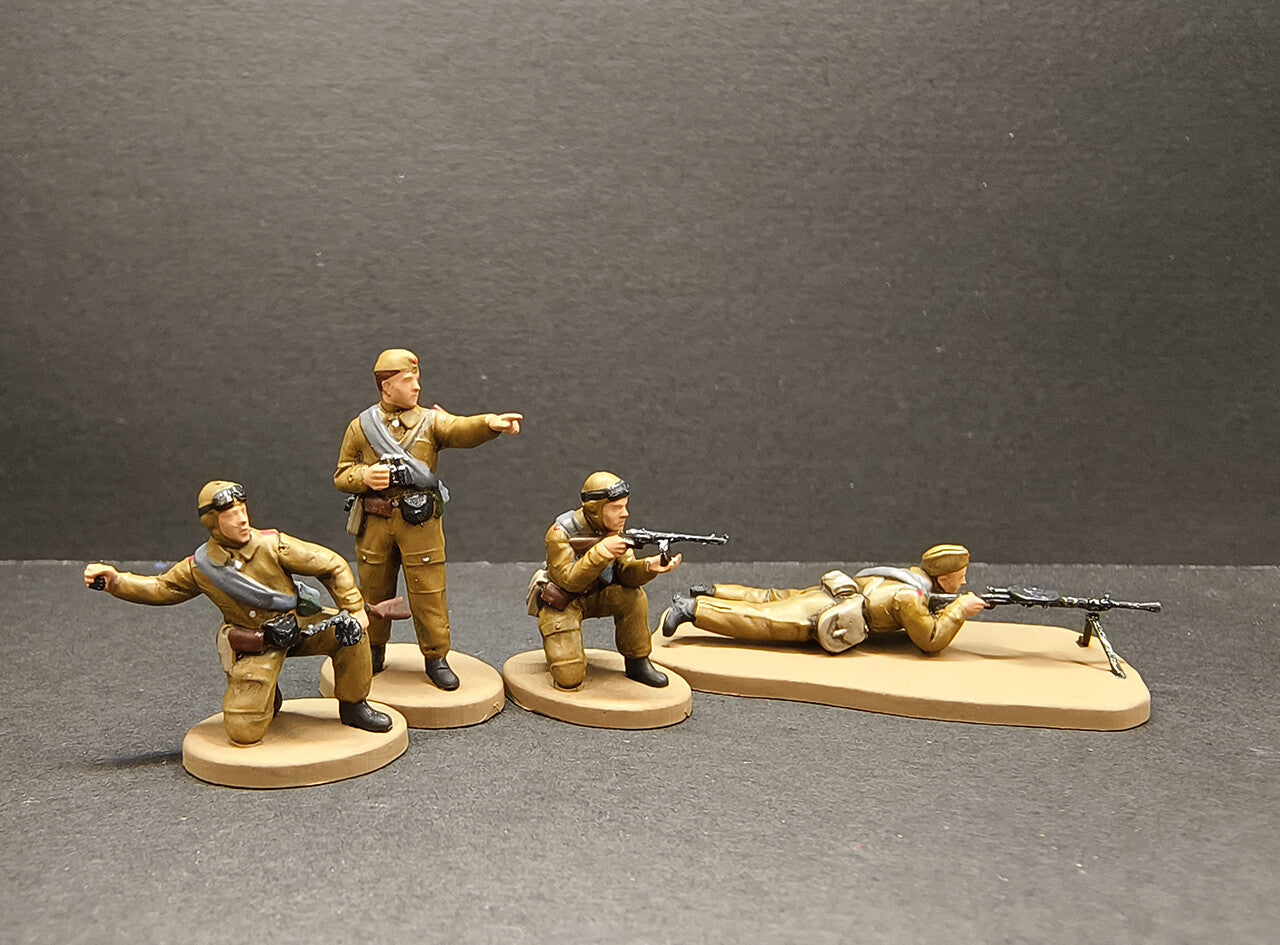 1/72 TANK 1:72 WW2 Russian soldiers Berlin battle toy battlefield5 Soviet