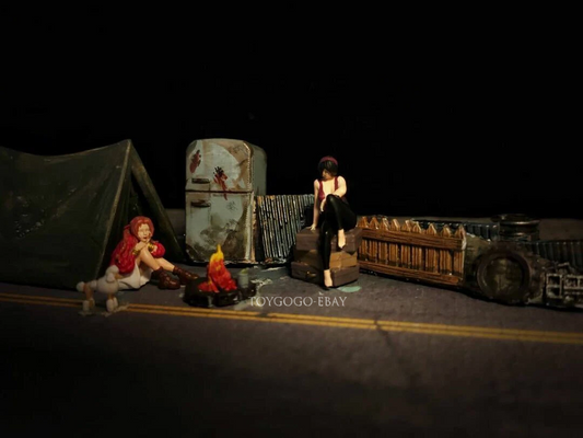 3D PRINT 1/64 Nuclear  Wasteland  Post-apocalyptic  fit 1:64 car street