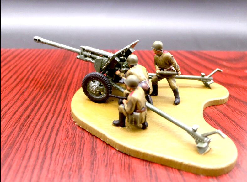 1/72 TANK 1:72 WW2 RUSSIAN SOLDIER ZIS-3  76MM Anti-tank gun battlefield5 ZVEZDA