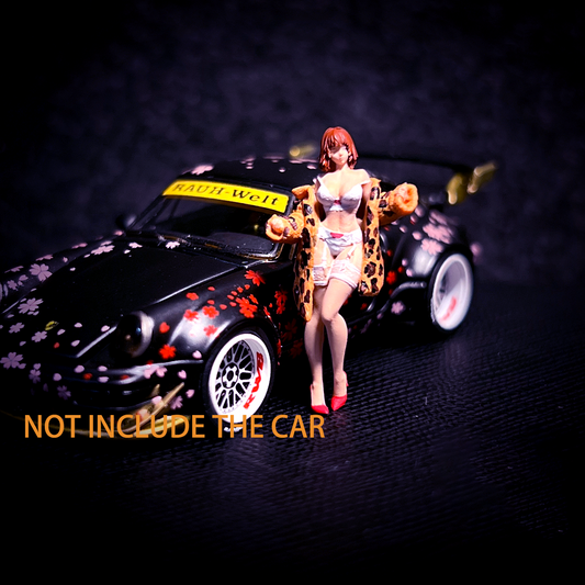 3D PRINT 1/64 figure sexy girl model show girl fit 1:64 car street stand