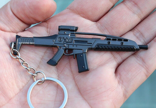 mini  gun XM8 UK XM8 Light Assault Rifle metal keychain toy gift  12cm 1:12