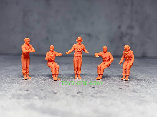 1/72 1/48 soldiers WWII Tiger Tank Crew German Complete Crew Team