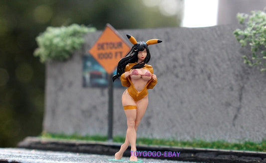 Miniature 1/64  Hand Painted Bunny Girl Model: Seductive Miniature Charm