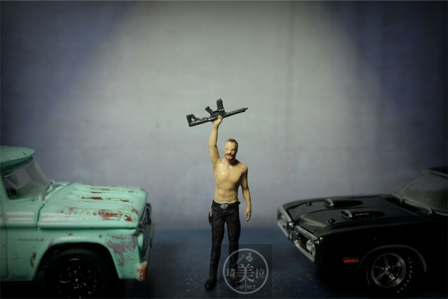 3D print TOY 1/64 people Far Cry Joseph fit 1:64 car street stand