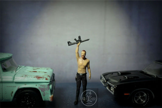 3D print TOY 1/64 people Far Cry Joseph fit 1:64 car street stand