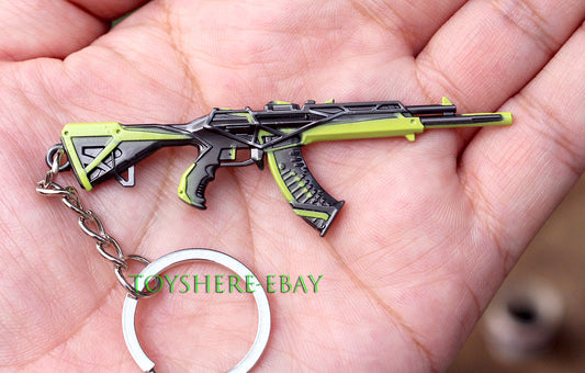 WW2 mini gun TOY MINI VALORANT gun BattleField full metal keychain toy gift 9cm