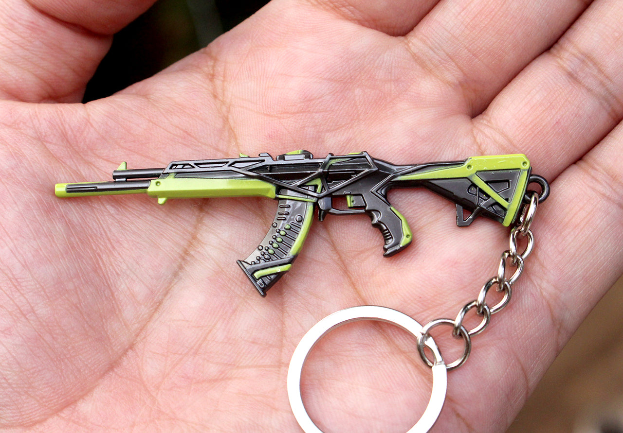 WW2 mini gun TOY MINI VALORANT gun BattleField full metal keychain toy gift 9cm