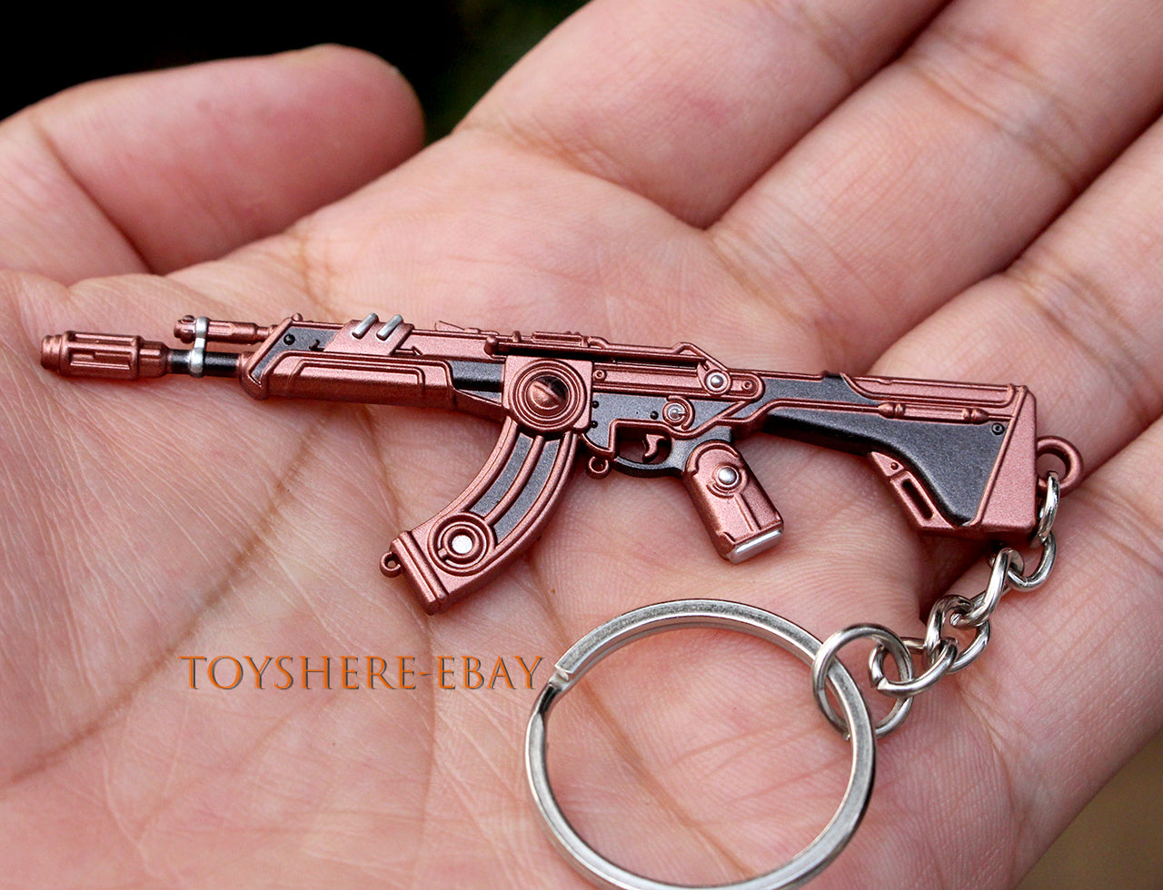 TOY VALORANT Mini gun Steampunk Retro BattleField metal keychain gift 9cm