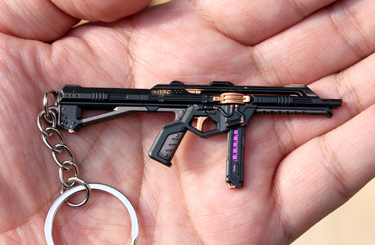 Mini gun VALORANT Prelude to Chaos Metal keychain toy 9cm 1/5