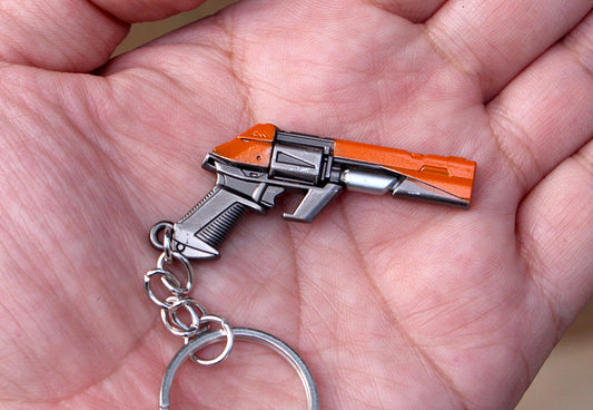 Mini gun VALORANT Electrical Overload Bucky Metal keychain toy 9cm 1/5